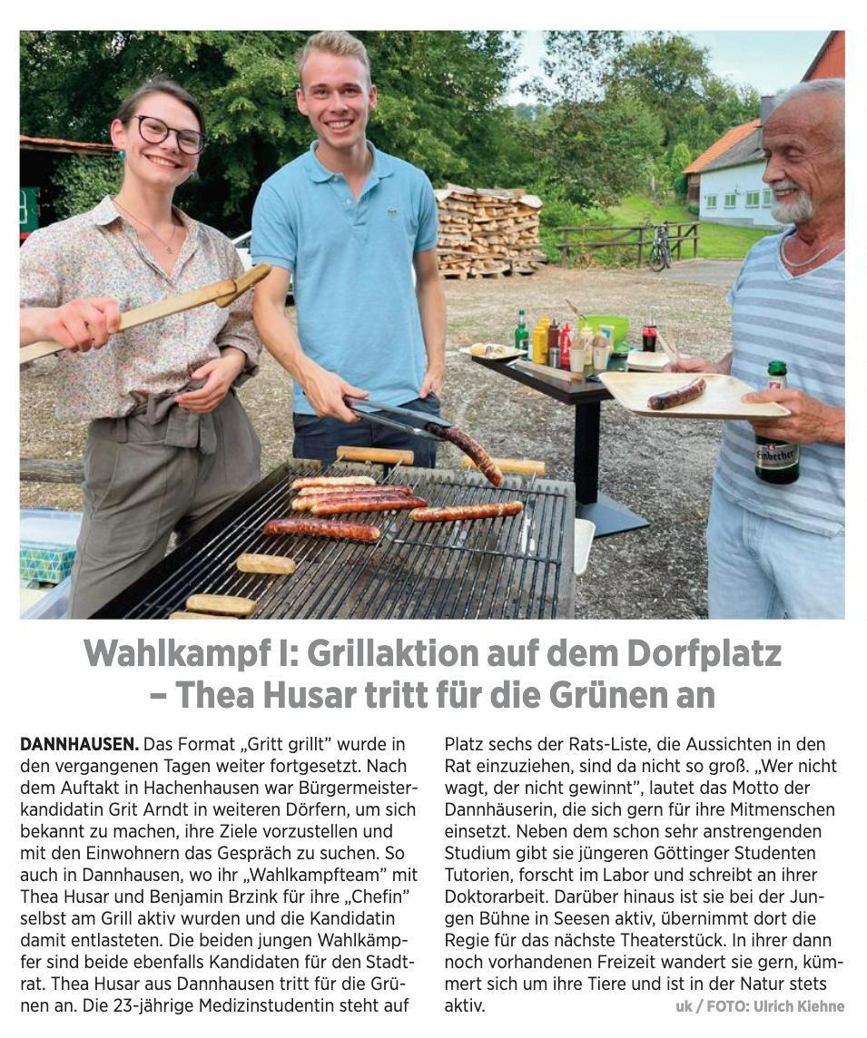 Bad Gandersheimer Kreisblatt berichtet über junge Tatkraft für den Stadtrat
